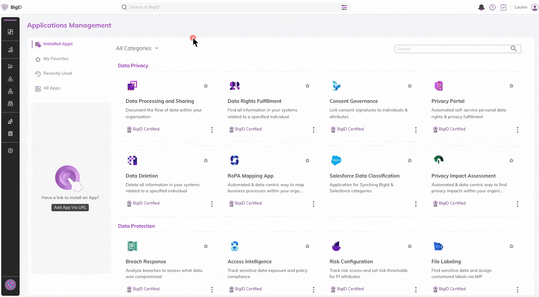 BigID for Data Governance
